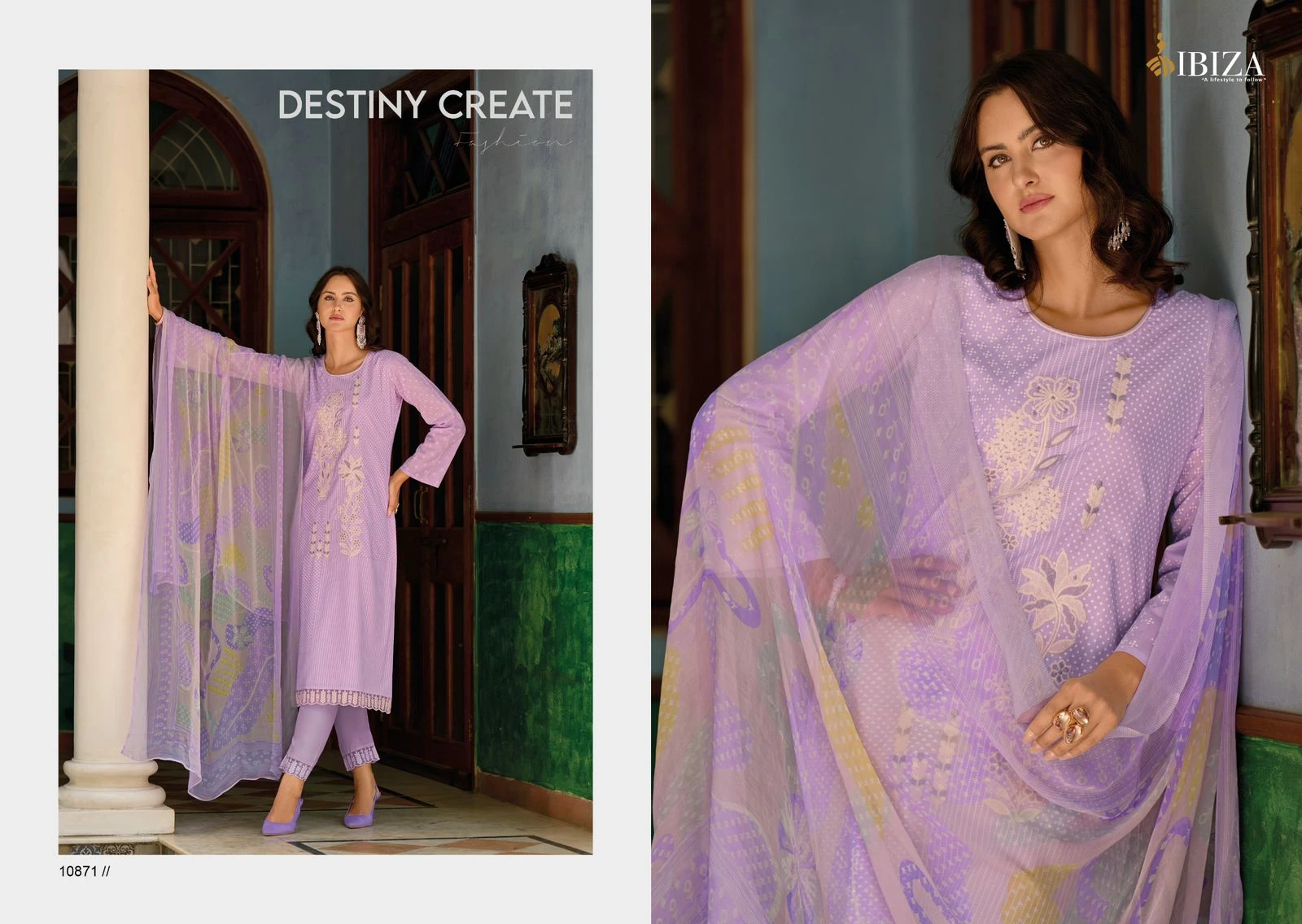Ibiza Gucci Pure Lawn Cotton Salwar Suit Wholesale Catalog — Wholesale Salwar Suits, Ibiza wholesale from Surat — view 5